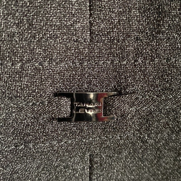 Tahari gray snap front blazer jacket - Picture 7 of 7